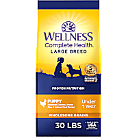 Wellness Complete Health Large Breed, Wholesome Grains, Chicken, Brown Rice and Salmon Recipe Dry Dog Food