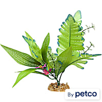 Imagitarium Leafy Green Silk Aquarium Plant