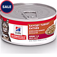 Hill's Science Diet Adult Savory Turkey Entree Canned Wet Cat Food
