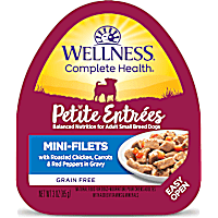 Wellness Petite Entrees Mini-Filets with Roasted Chicken, Carrots & Red Peppers in Gravy Wet Dog Food