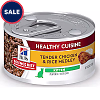 Hill's Science Diet Kitten Healthy Cuisine Tender Chicken & Rice Medley Canned Wet Cat Food