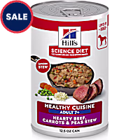 Hill's Science Diet Hearty Beef, Carrots & Peas Stew Senior 7+ Healthy Cuisine Canned Dog Food