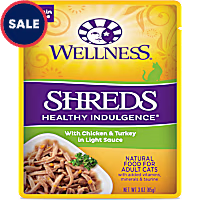 Wellness Complete Health Healthy Indulgence Grain Free Shreds Wet Cat Food, Chicken & Turkey Recipe