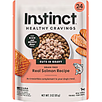 Instinct Healthy Cravings Grain Free Real Salmon Recipe Natural Wet Dog Food Topper