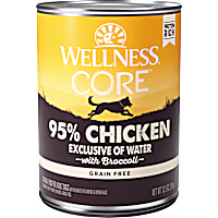 Wellness CORE 95% Natural Wet Grain Free Chicken & Broccoli Dog Food