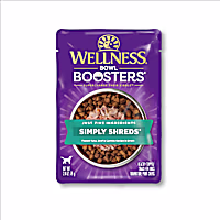 Wellness Bowl Boosters Simply Shreds Natural Grain Free Tuna, Beef & Carrots Wet Dog Food