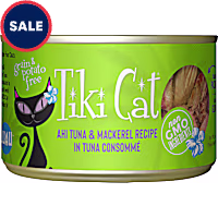 Tiki Cat Papeekeo Luau Ahi Tuna Mackerel Wet Cat Food