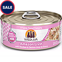 Weruva Classics Amazon Livin' with Chicken & Chicken Liver in Gravy Wet Cat Food