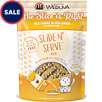 Weruva Pate The Slice is Right Wild Caught Salmon Dinner in a Hydrating Puree Wet Cat Food