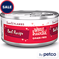 WholeHearted Grain Free Beef Recipe Flaked Wet Cat Food for All Life Stages