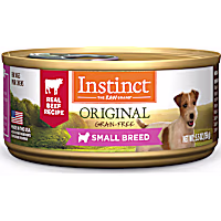 Instinct Original Small Breed Grain Free Real Beef Recipe Natural Wet Canned Dog Food