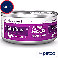 WholeHearted Grain-Free Turkey Recipe Pate Wet Kitten Food