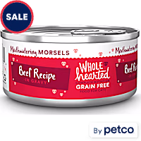 WholeHearted All Life Stages Grain-Free Beef Recipe Morsels in Gravy Wet Cat Food