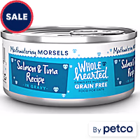WholeHearted All Life Stages Grain-Free Salmon & Tuna Recipe Morsels in Gravy Wet Cat Food
