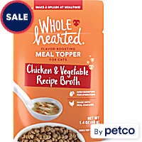 WholeHearted Chicken & Vegetable Recipe Broth Flavor-Boosting Wet Cat Meal Topper
