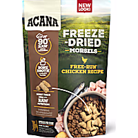 ACANA Topper Free-Run Chicken Recipe Morsels Grain-Free High Protein Freeze Dried Dog Food