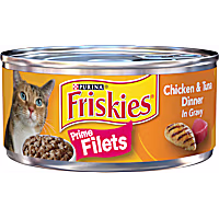 Friskies Prime Filets Chicken & Tuna Canned Cat Food in Gravy
