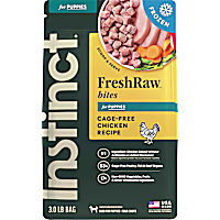 Instinct Frozen Raw Bites For Puppies Grain Free Cage Free Chicken Recipe Dog Food