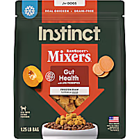 Instinct Frozen Raw Boost Mixers Grain Free Gut Health Grain Free All Natural Dog Food Topper