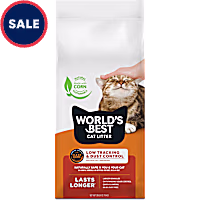 World's Best Cat Litter Low Tracking & Dust Control Unscented Flushable Multi Cat Litter