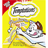 Temptations Creamy Puree Squeezable Lickable Wet Cat Treats with Chicken