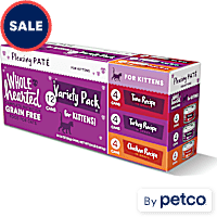 WholeHearted Grain Free Wet Kitten Food Pate Variety Pack