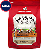 Stella & Chewy's SuperBlends Raw Coated Wholesome Grains Grass-Fed Beef, Beef Liver & Lamb Recipe Dry Dog Food