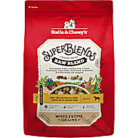 Stella & Chewy's SuperBlends Raw Blend Wholesome Grains Cage-Free Chicken & Duck Recipe with Superfoods Dry Dog Food