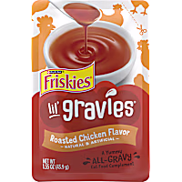Purina Friskies Lil' Gravies Roasted Chicken Flavor Cat Food Lickable Cat Treats