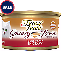 Purina Fancy Feast Gravy Lovers Beef Feast Grilled Gourmet in Wet Cat Food Gravy