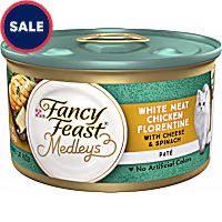 Fancy Feast Medleys White Meat Chicken Florentine With Cheese & Garden Greens Pate Wet Cat Food