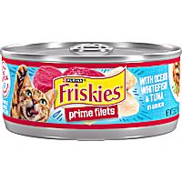 Friskies Prime Filets With Ocean Whitefish and Tuna in Sauce High Protein Wet Cat Food