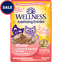 Wellness Appetizing Entrees Mousse Chicken & Herring Wet Cat Food