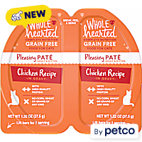 WholeHearted Grain-Free Chicken Recipe in Gravy Pate Cat Food Split Cups