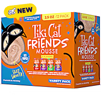 Tiki Cat Friends Mousse Chicken Cat Food Variety Pack