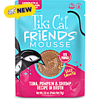 Tiki Cat Friends Mousse Tuna, Pumpkin & Shrimp Cat Food