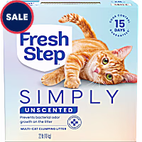 Fresh Step Simply Unscented Multi Cat Clumping Litter