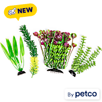 Imagitarium Medium Faux Plant Aquarium Decor Pack