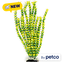 Imagitarium Green/Yellow Accent Faux Plant Aquarium Decor
