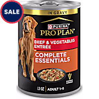 Purina Pro Plan Complete Essentials, Beef and Vegetables Entree in Wet Dog Food Gravy