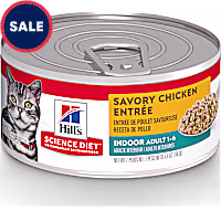 Hill's Science Diet Adult Indoor Savory Chicken Entree Canned Wet Cat Food