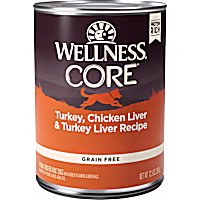Wellness CORE Natural Grain Free Turkey, Chicken Liver & Turkey Liver Recipe Wet Dog Food