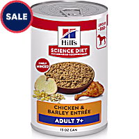 Hill's Science Diet Senior 7+ Chicken & Barley Entree Canned Wet Dog Food
