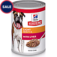 Hill's Science Diet Adult Light Liver Canned Wet Dog Food