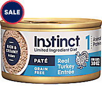 Instinct Limited Ingredient Diet Grain Free Real Turkey Recipe Natural Wet Canned Cat Food