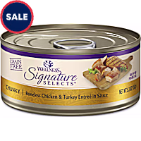 Wellness CORE Signature Selects Natural Grain Free Chunky Chicken & Turkey Wet Cat Food