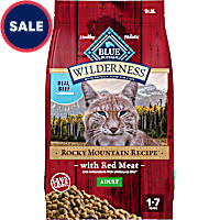Blue Buffalo Wilderness Rocky Mountain Recipe, Red Meat, Natural Dry Cat Food