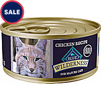 Blue Buffalo Wilderness Grain-Free High Protein Mature Chicken Pate Wet Food for Senior Cats