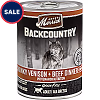Merrick Backcountry Grain Free Chunky Venison &  Beef in Gravy Wet Dog Food