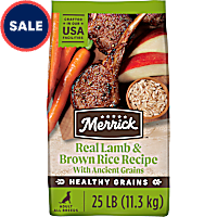 Merrick Healthy Grains Wholesome and Natural Kibble with Lamb and Brown Rice Premium Adult Dry Dog Food